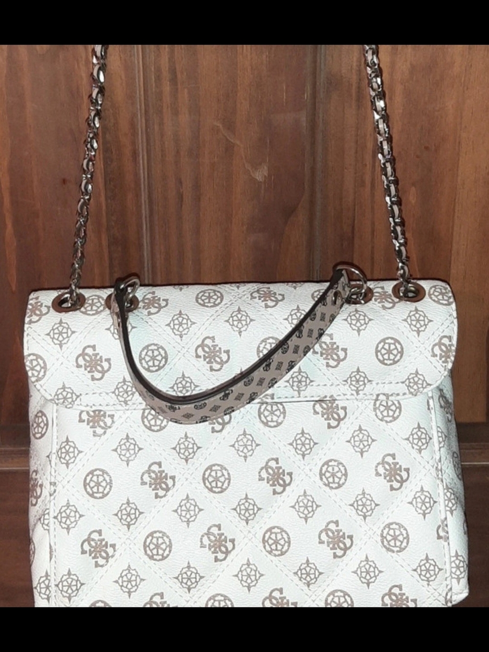 GUESS PG767921 Cessily Mocha Convertible Crossbody Bag EUC - Picture 16 of 16